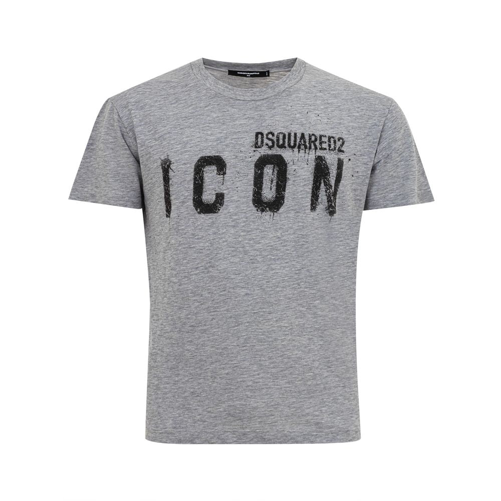 Dsquared² Şık erkekler için şık gri pamuklu tişört